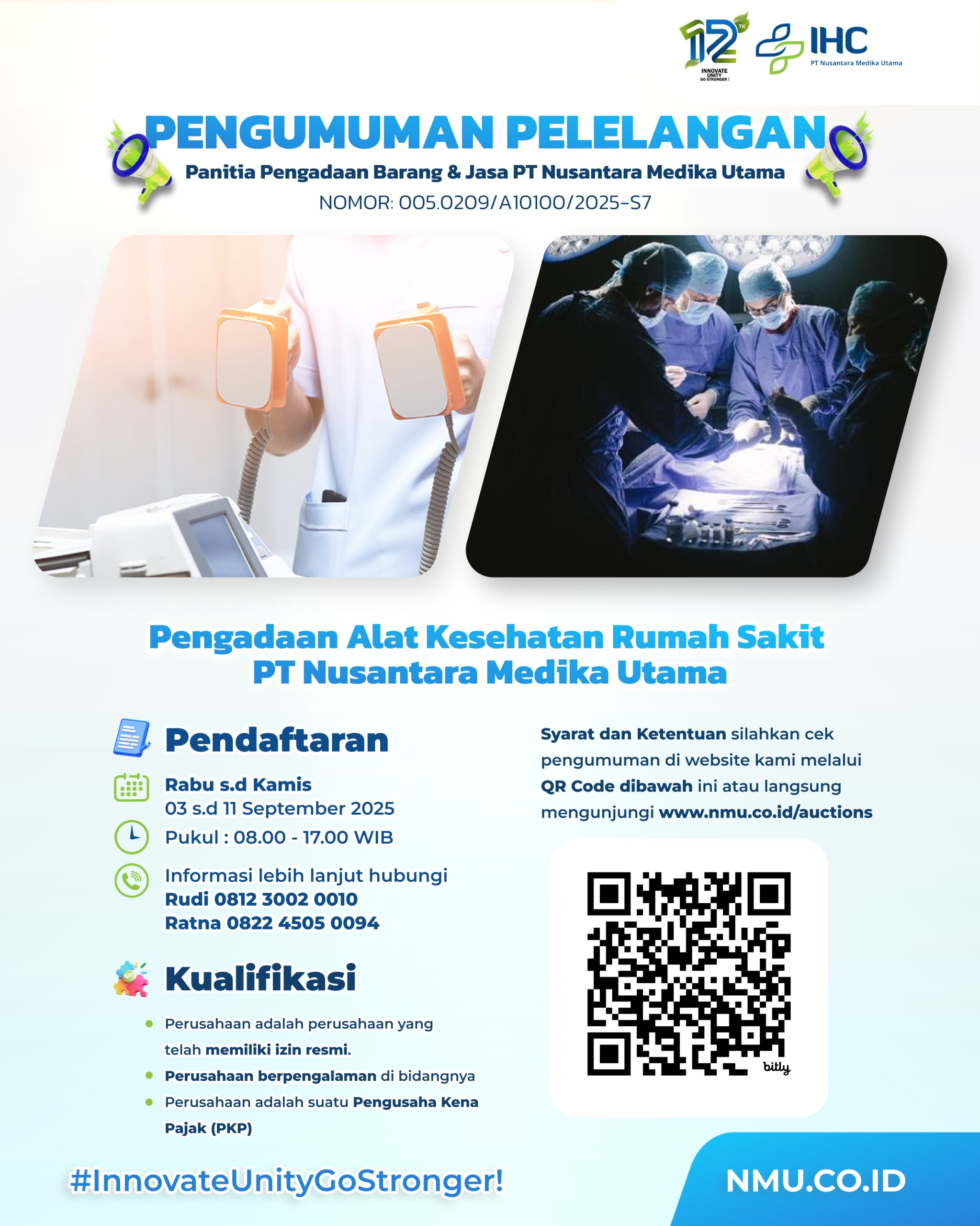 Pengadaan Alat Kesehatan Rumah Sakit PT Nusantara Medika Utama