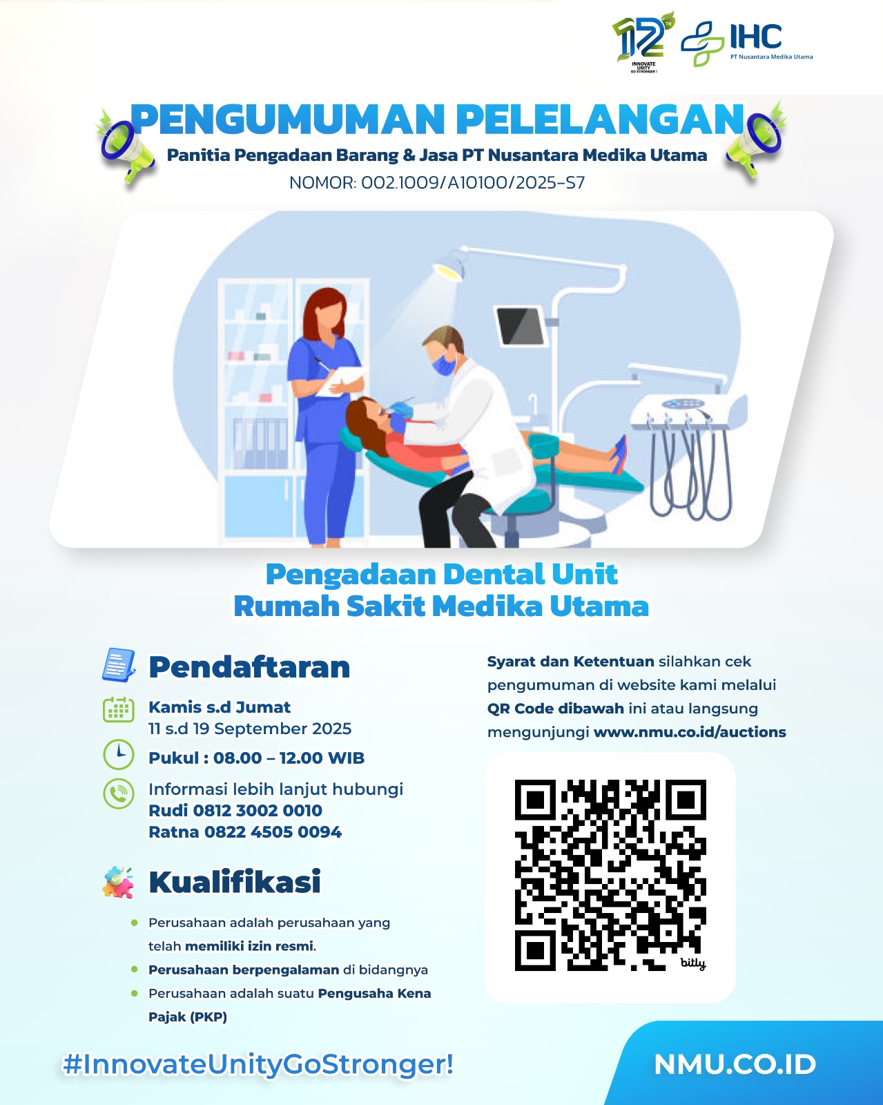 Pengadaan Dental Unit Rumah Sakit Medika Utama