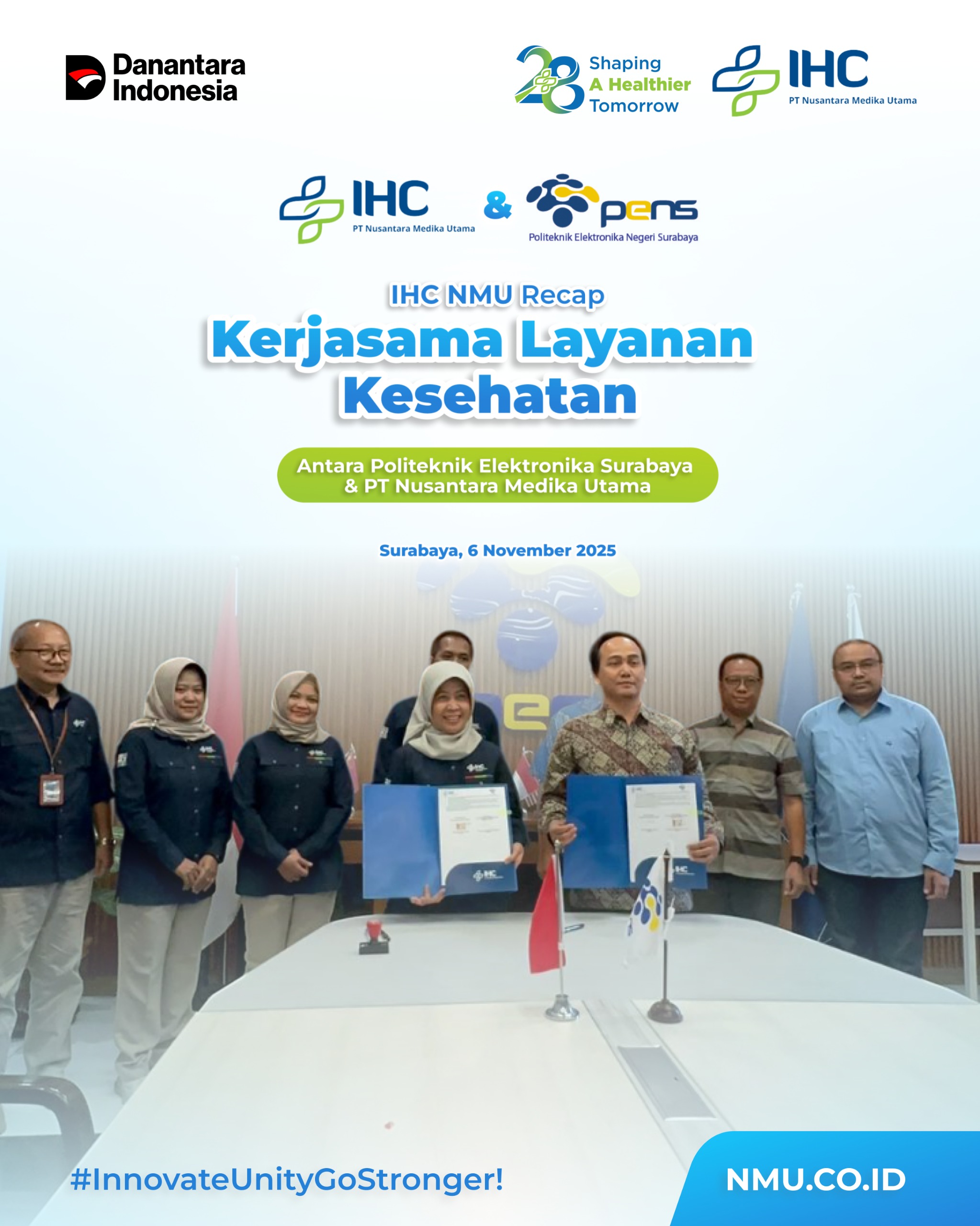 IHC PT Nusantara Medika Utama dan Politeknik Elektronika Negeri Surabaya Jalin Kerja Sama Layanan Kesehatan
