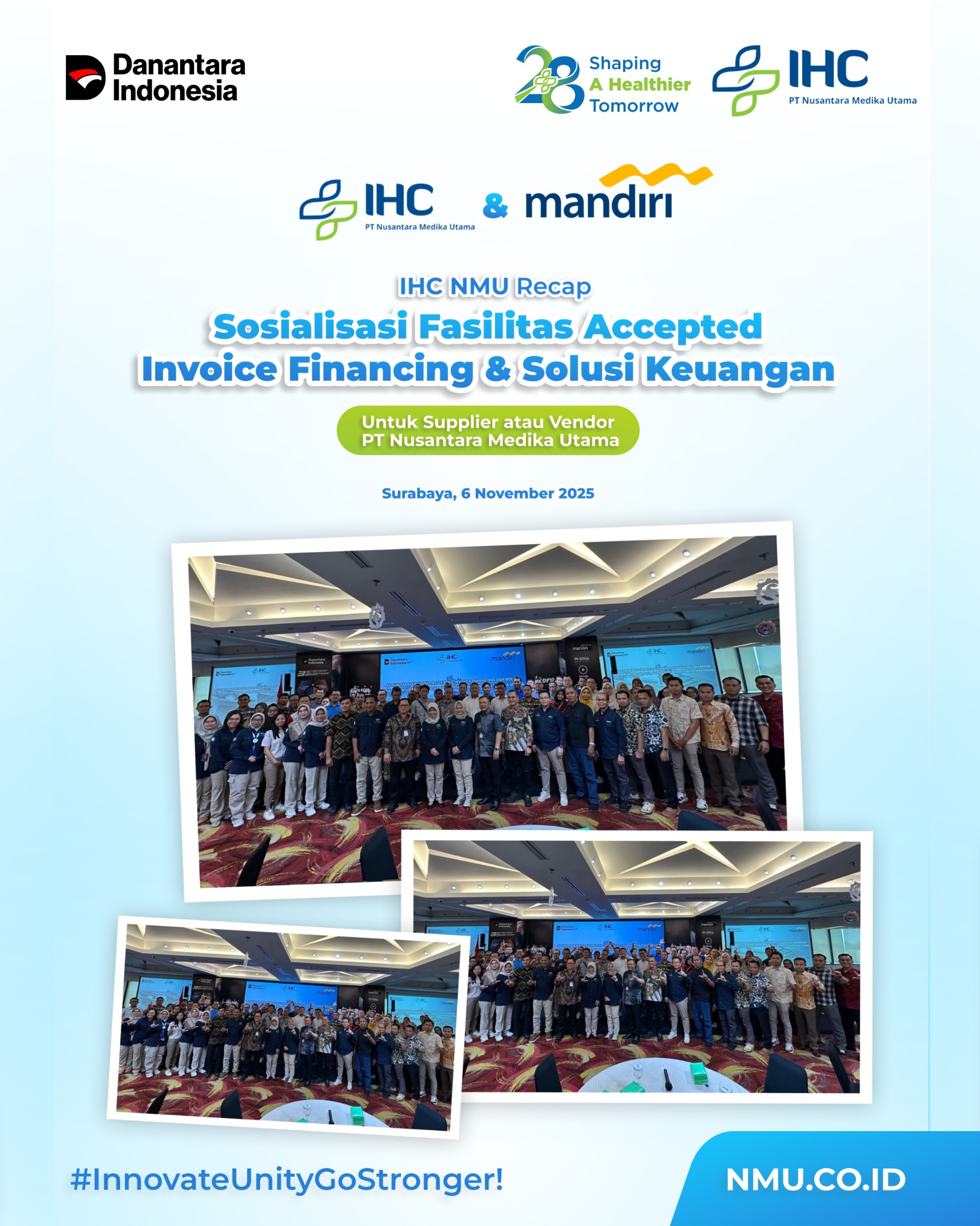 IHC NMU dan Bank Mandiri Gelar Sosialisasi Fasilitas Accepted Invoice Financing dan Solusi Keuangan untuk Vendor