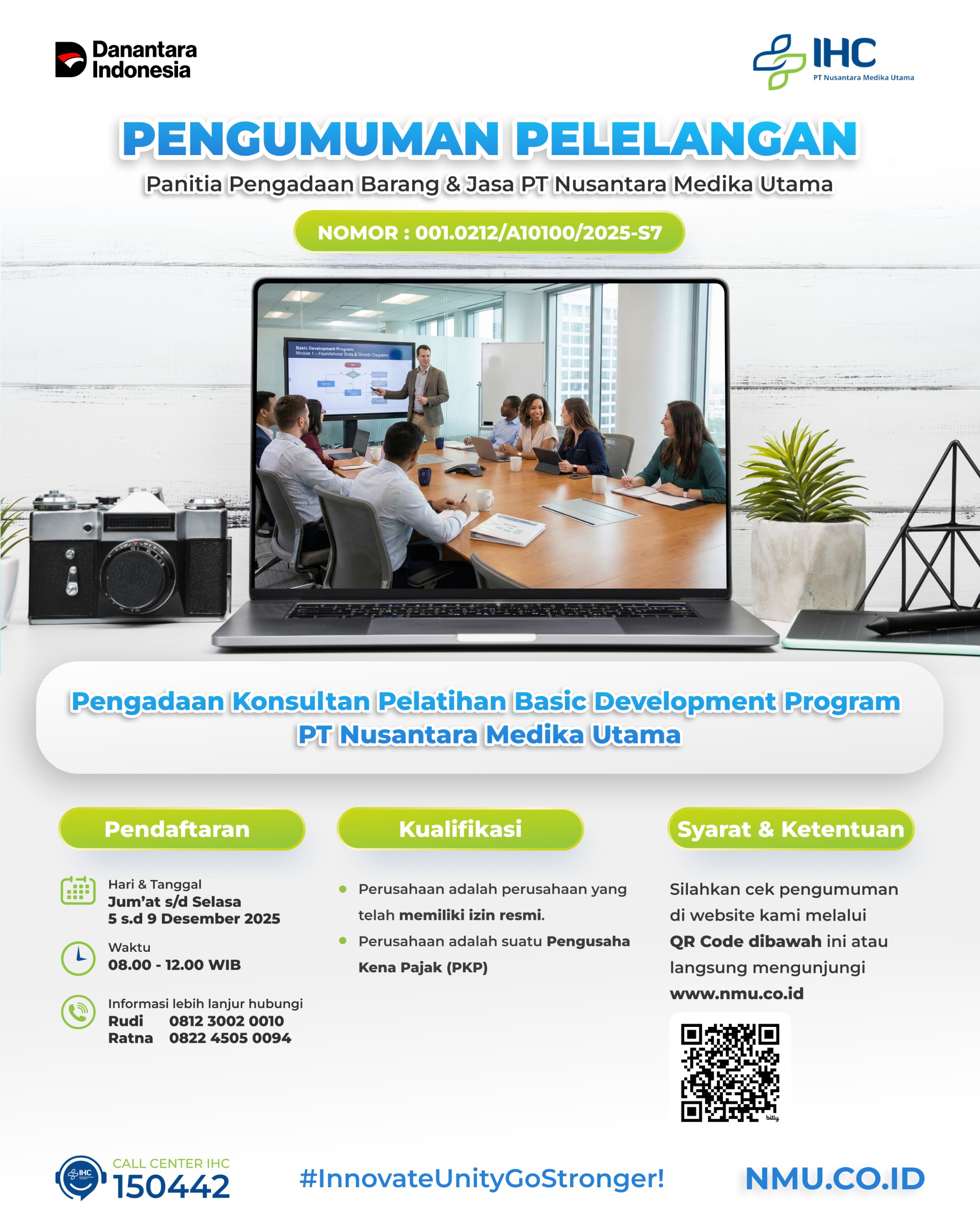Pengadaan Konsultan Pelatihan Basic Development Program PT Nusantara Medika Utama