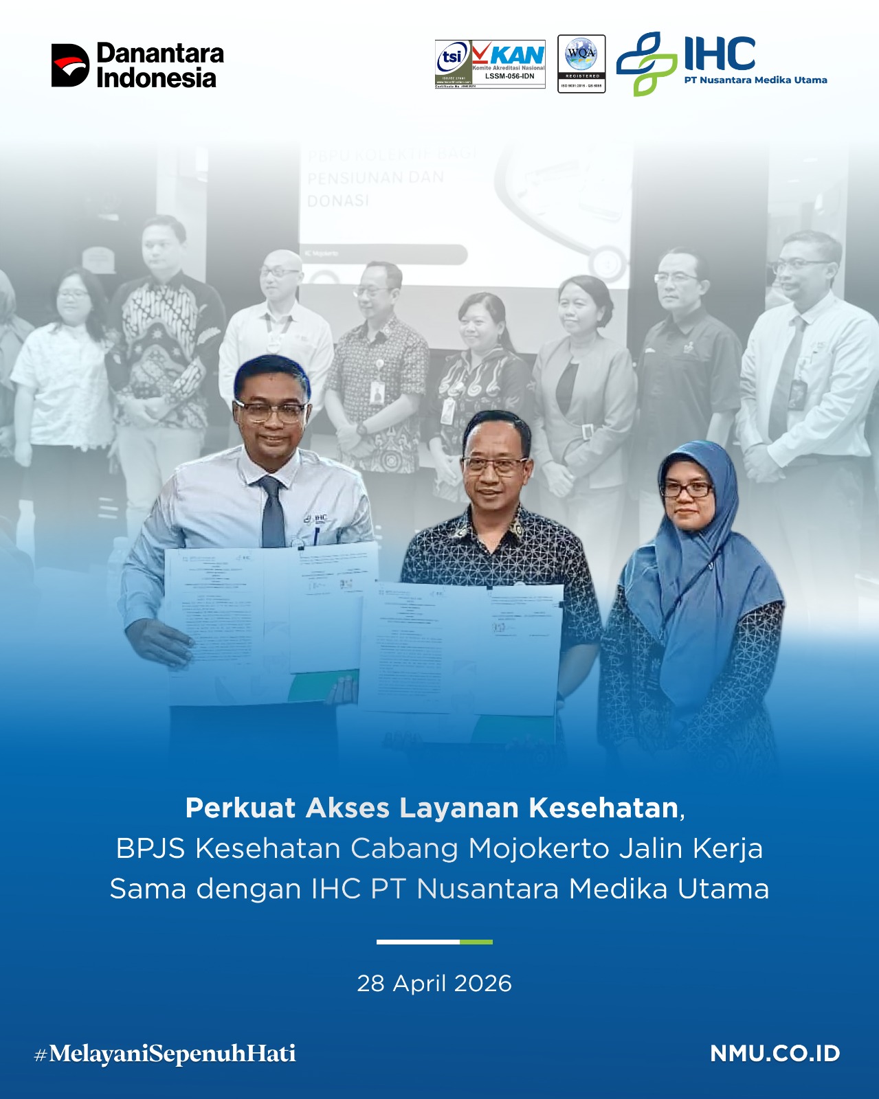 Perkuat Akses Layanan Kesehatan, BPJS Kesehatan Cabang Mojokerto Jalin Kerja Sama dengan PT Nusantara Medika Utama