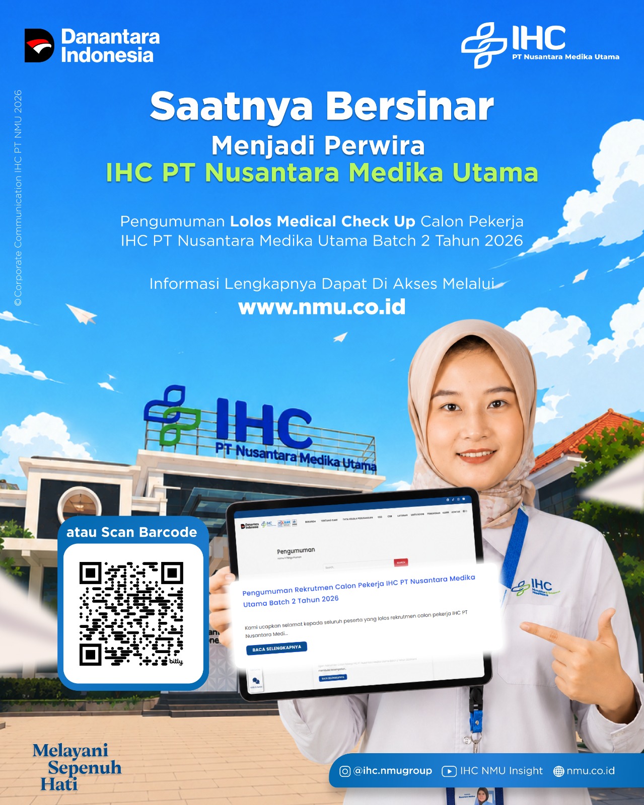 Pengumuman Rekrutmen Calon Pekerja IHC PT Nusantara Medika Utama Batch 2 Tahun 2026