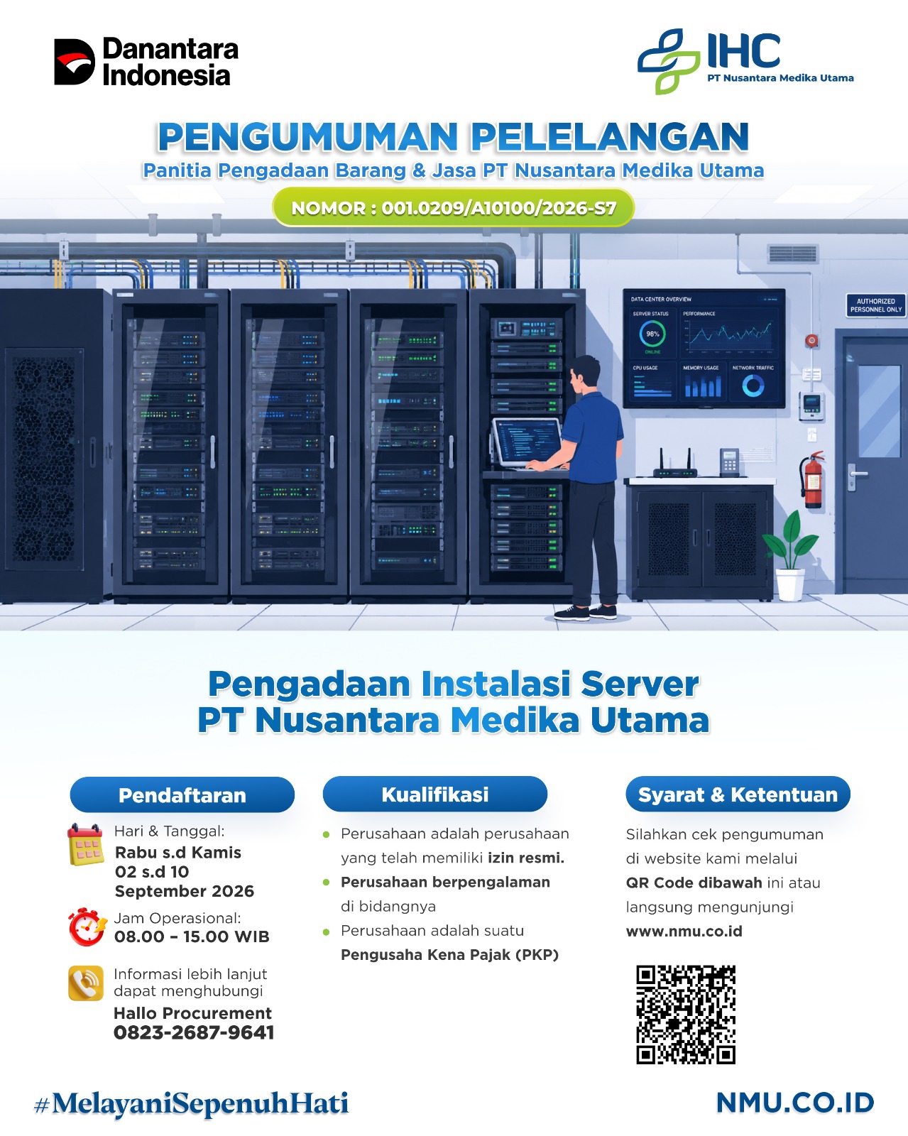 Pengadaan Instalasi Server PT Nusantara Medika Utama