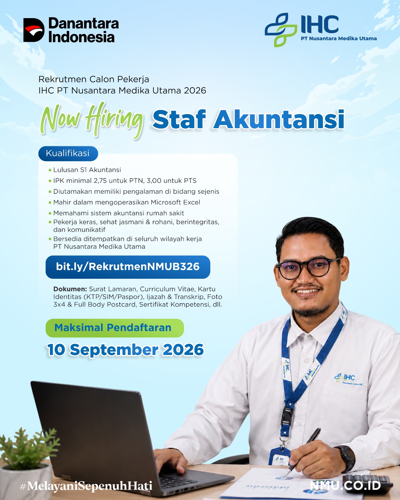 Open Rekrutmen Calon Pekerja IHC PT Nusantara Medika Utama Tahun 2026